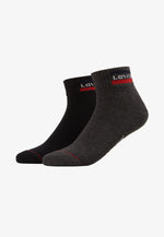 Lade das Bild in den Galerie-Viewer, Levi´s Underwear | Mid Cut Logo 2P | 208 midgrey/black