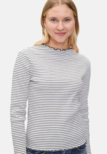 Lade das Bild in den Galerie-Viewer, Cartoon | Langarm-Shirt mit Kragen | 1891 Cream/Black