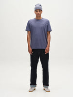 Lade das Bild in den Galerie-Viewer, GABBA | DUNE LOGO SS GOTS T-Shirt | Vintage Indigo