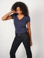 Lade das Bild in den Galerie-Viewer, Mos Mosh | MMCarla Naomi Deluxe Jeans | 447 dark blue