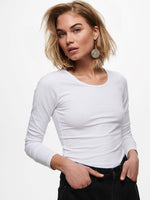 Load image into Gallery viewer, ONLY | Live Love O-Neck Long Sleeve | White