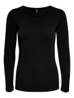 Lade das Bild in den Galerie-Viewer, ONLY | Live Love O-Neck Longsleeve | Black