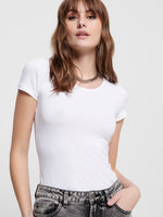 Lade das Bild in den Galerie-Viewer, ONLY | Live Love O-Neck Top | White