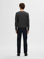 Lade das Bild in den Galerie-Viewer, SELECTED | LANGARM STRICKPULLOVER BERG | Antracit melange