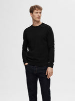 Load image into Gallery viewer, SELECTED | LONG SLEEVE KNITTED SWEATER MOUNTAIN | Black