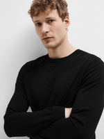 Load image into Gallery viewer, SELECTED | LONG SLEEVE KNITTED SWEATER MOUNTAIN | Black