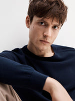 Load image into Gallery viewer, SELECTED | LONG SLEEVE KNITTED SWEATER MOUNTAIN | Navy blazers