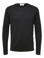 Lade das Bild in den Galerie-Viewer, SELECTED | LANGÄRMELIGER PULLOVER ROME | Black