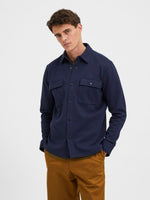 Lade das Bild in den Galerie-Viewer, SELECTED | KLASSISCHES OVERSHIRT | Navy