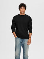 Lade das Bild in den Galerie-Viewer, SELECTED | LANGÄRMELIGES SWEATSHIRT Emanuel | Black