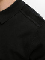 Lade das Bild in den Galerie-Viewer, SELECTED | STRICK LANGARM-POLOSHIRT BERG | Black