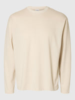 Lade das Bild in den Galerie-Viewer, SELECTED | LANGÄRMELIGER PULLOVER LOOSE OSKAR | Oatmeal