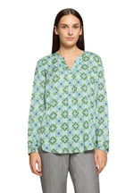 Lade das Bild in den Galerie-Viewer, Cartoon | Shirtbluse mit Muster | 5880 Green/Blue