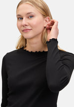 Lade das Bild in den Galerie-Viewer, Cartoon | Langarm-Shirt mit Kragen | 9045 Black