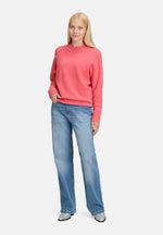 Lade das Bild in den Galerie-Viewer, Cartoon | Strickpullover mit Fledermausärmeln | 4106 Calypso Coral