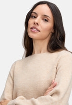 Lade das Bild in den Galerie-Viewer, Cartoon | Strickpullover mit Rundhalsausschnitt | 7706 Beige Melange