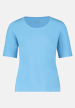 Lade das Bild in den Galerie-Viewer, Cartoon | Basic Shirt mit Rundhalsausschnitt | 8026 Ocean Blue
