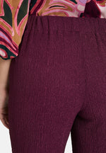 Lade das Bild in den Galerie-Viewer, Cartoon | Casual-Hose mit weitem Bein | 4685 Dark Aubergine