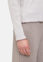 Lade das Bild in den Galerie-Viewer, Cartoon | Langarm-Shirt mit Kragen | 1876 Cream/Taupe