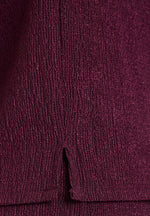 Lade das Bild in den Galerie-Viewer, Cartoon | Strukturshirt kurzarm | 4685 Dark Aubergine