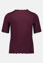 Lade das Bild in den Galerie-Viewer, Cartoon | Halbarm-Shirt mit Kragen | 4685 Dark Aubergine
