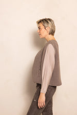 Lade das Bild in den Galerie-Viewer, Zhrill | EREN Teddyfell Weste | 264 Taupe