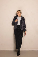 Lade das Bild in den Galerie-Viewer, Zhrill | DARA - Jacke kurz | 100 Anthra