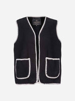 Lade das Bild in den Galerie-Viewer, Herrlicher | Wika Sherling Weste aus veganem Leder | 11 black