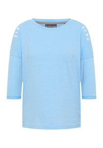 Elbsand | T-Shirt 3/4 - Veera  | 024 Light Azure + Cloud White