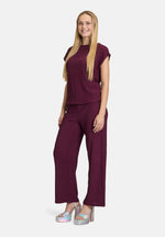 Lade das Bild in den Galerie-Viewer, Cartoon | Strukturshirt kurzarm | 4685 Dark Aubergine