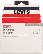 Lade das Bild in den Galerie-Viewer, Levi´s Underwear | Brief Boxershorts 2-Pack | 004 red/black