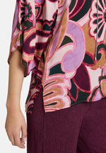 Lade das Bild in den Galerie-Viewer, Cartoon | Casual-Bluse mit Muster | 6842 Purple/Rose
