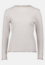 Lade das Bild in den Galerie-Viewer, Cartoon | Langarm-Shirt mit Kragen | 1876 Cream/Taupe