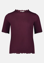 Lade das Bild in den Galerie-Viewer, Cartoon | Halbarm-Shirt mit Kragen | 4685 Dark Aubergine