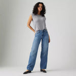 Lade das Bild in den Galerie-Viewer, Levis | Baggy Dad Jeans Aus Leinen+ Denim | 0057 usedwashed