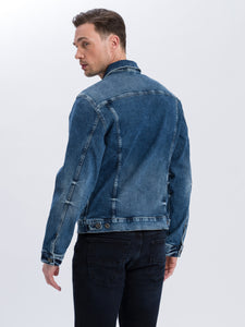 Cross | Regular Jeans Jacket | 017 MID BLUE USED