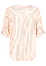 Lade das Bild in den Galerie-Viewer, Pad&Pen | PPLISA Bluse 3/4 Ärmel | Peach.white