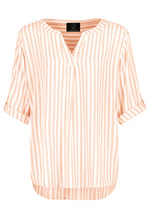 Lade das Bild in den Galerie-Viewer, Pad&Pen | PPLISA Bluse 3/4 Ärmel | Peach.white