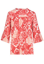 Lade das Bild in den Galerie-Viewer, Pad&Pen | Kristina Bluse 3/4 Ärmel | ETHNO coral red