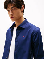 Lade das Bild in den Galerie-Viewer, Tommy Jeans | Slim Fit Hemd mit Stretch | blau