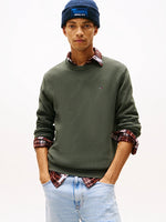Lade das Bild in den Galerie-Viewer, Tommy Jeans | Slim Fit Pullover mit Rundhalsausschnitt | MRH Green