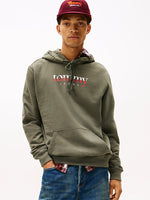 Lade das Bild in den Galerie-Viewer, Tommy Jeans | Terry-Hoodie mit Logo und Tunnelzug | MRH Green
