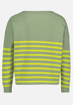 Lade das Bild in den Galerie-Viewer, Cartoon | Strickpullover Kurz | 5820 Green/Yellow