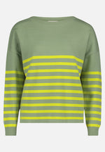 Lade das Bild in den Galerie-Viewer, Cartoon | Strickpullover Kurz | 5820 Green/Yellow