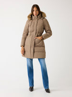 Lade das Bild in den Galerie-Viewer, Guess | Lange Steppjacke | F1AX TAUPE MUL