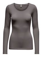 Lade das Bild in den Galerie-Viewer, ONLY | Live Love O-Neck Longsleeve | Plum kitten