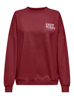 Lade das Bild in den Galerie-Viewer, Only | BILA Sweatshirt | Cabernet lazy