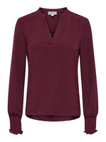 Lade das Bild in den Galerie-Viewer, ONLY | METTE Top Bluse | Tawny port