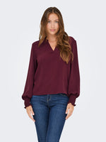 Lade das Bild in den Galerie-Viewer, ONLY | METTE Top Bluse | Tawny port