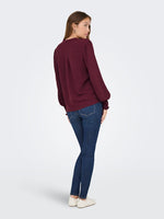 Lade das Bild in den Galerie-Viewer, ONLY | METTE Top Bluse | Tawny port